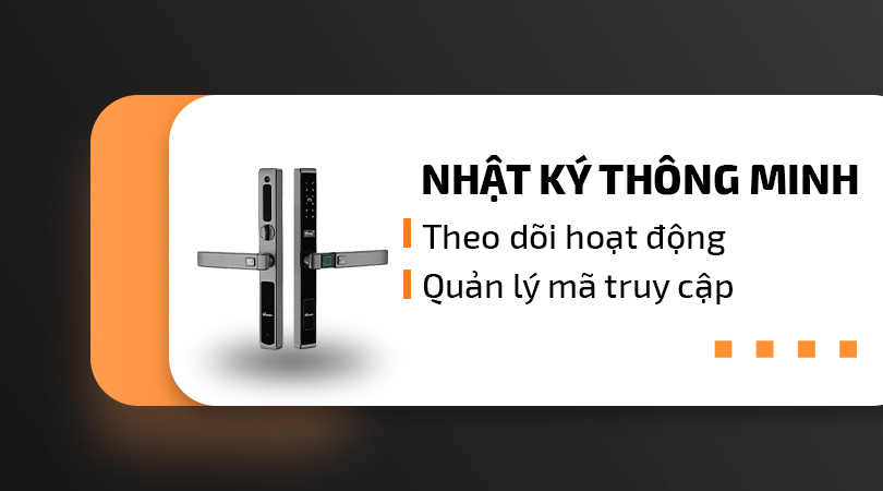 Khóa điện tử Demax EL588 AG - Nhật kí thông minh